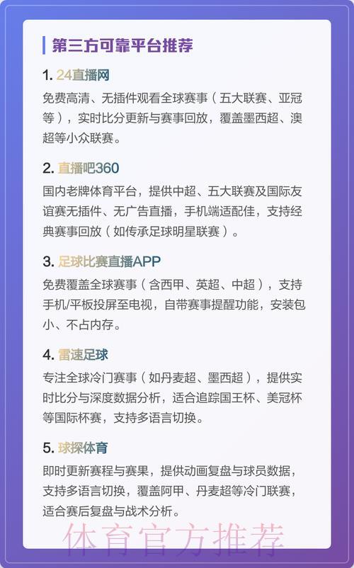 世界杯精彩赛事免费直播平台全攻略